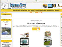 Tablet Screenshot of caravanfacts.com